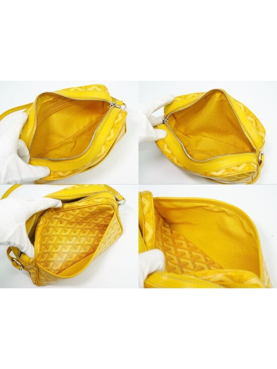 Goyard Cup Vert PM Shoulder Bag Pochette Yellow main image 9